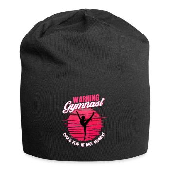 Gymnaste Gymnaste Gymnastique Gymnastique Gymnaste Cadeau - Bonnet en jersey - noir - Devant