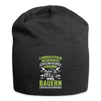 Landmaschinenmechaniker Mechaniker Landmaschinen - Jersey-Beanie - Schwarz - Vorne
