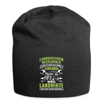 Landmaschinen Landmaschinenmechaniker Mechaniker - Jersey-Beanie - Schwarz - Vorne