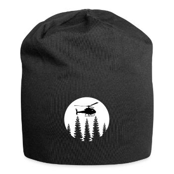 hélicoptère - Bonnet en jersey - noir - Devant