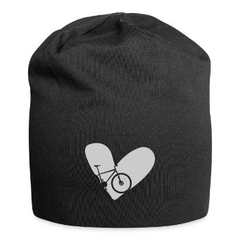 Road bike in Vienna in the bike park on the mountain with children - Jersey Beanie - black - Front