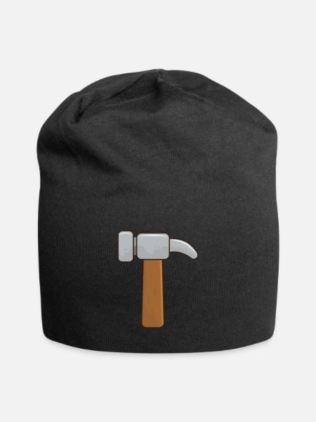 Hammer - Jersey-Beanie - Schwarz