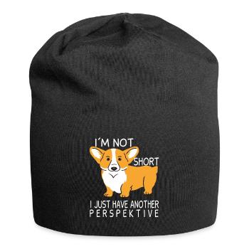 Cadeau de propriétaire de chien pour amoureux des chiens - Bonnet en jersey - noir - Devant
