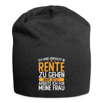 Rentner 2021 Ruhestand Lustiges Rentner - Jersey-Beanie - Schwarz - Vorne