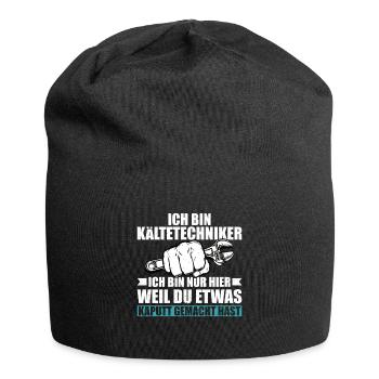 Kältetechniker Geschenk Klimatechniker - Jersey-Beanie - Schwarz - Vorne