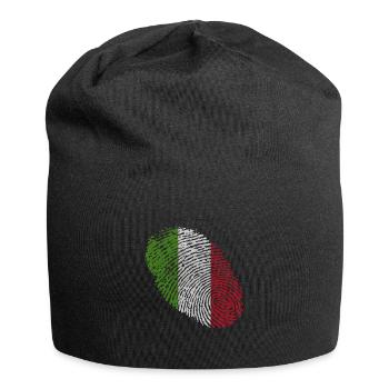 Empreinte digitale de l'Italie - Bonnet en jersey - noir - Devant