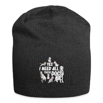 Alle Dalmatiner - Jersey-Beanie - Anthrazit - Vorne