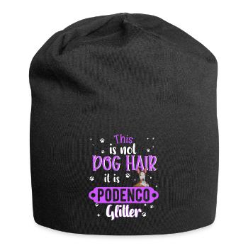 Cadeau de chien Podenco maman drôle - Bonnet en jersey - noir - Devant