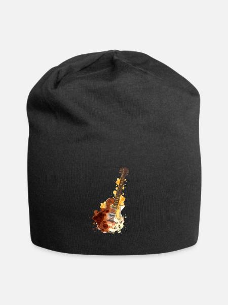 Bass guitar bass player - Jersey Beanie - black