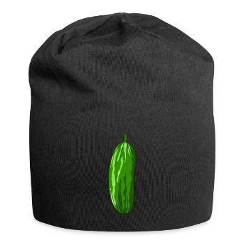 Gurke - Jersey-Beanie - Schwarz - Vorne