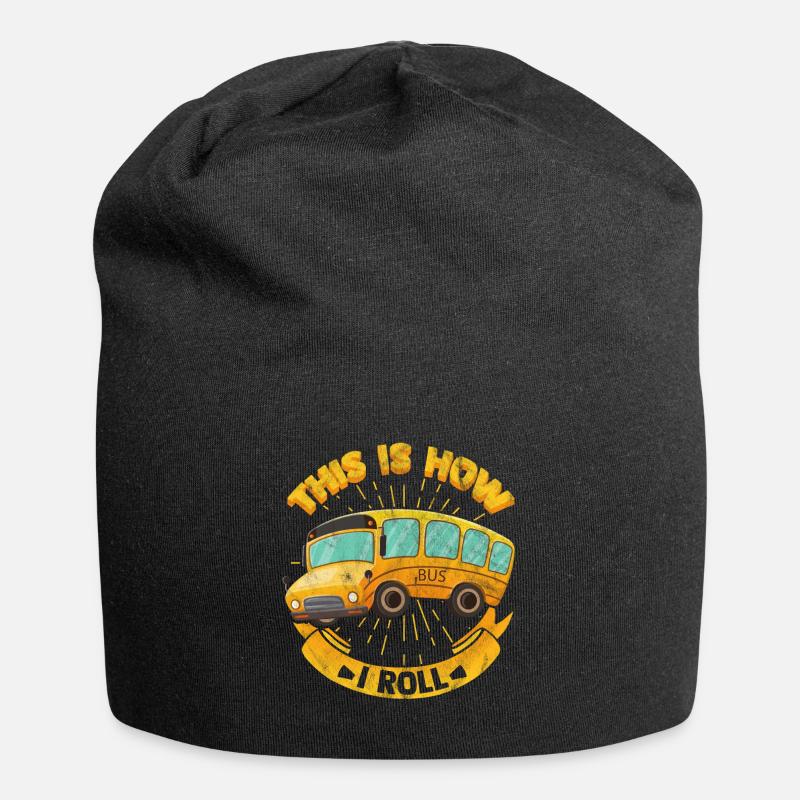 Bus - Jersey-Beanie - Schwarz