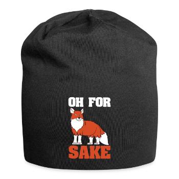 Déclaration drôle de Fox - Oh pour l'amour de Fox - Bonnet en jersey - noir - Devant