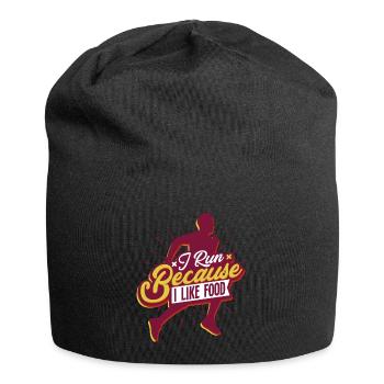Coureurs de marathon - Bonnet en jersey - noir - Devant