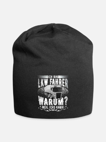 Lkw Fahrer - Jersey-Beanie - Schwarz