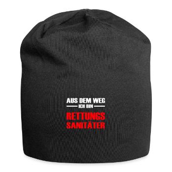 Aus dem Weg Ich bin Rettungssanitäter Sanitäterin - Jersey-Beanie - Schwarz - Vorne