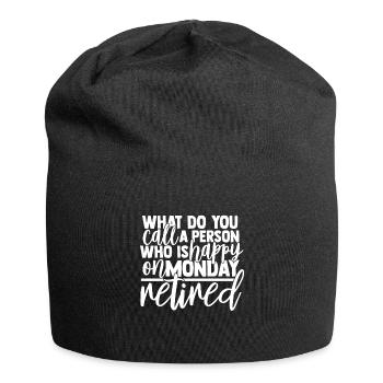Rente - Jersey-Beanie - Schwarz - Vorne