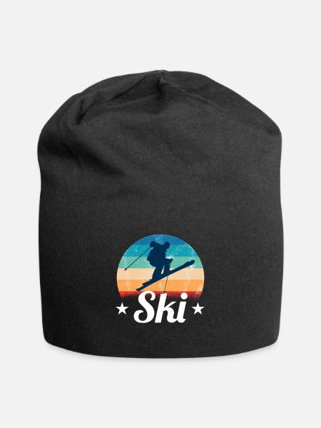 Ski - Jersey-Beanie - Schwarz