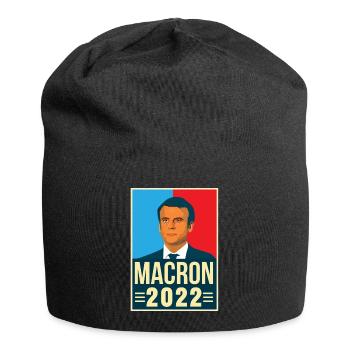 Emmanuel Macron President of the Republic 2022 - Jersey Beanie - black - Front