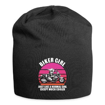 biker girl - Jersey Beanie - black - Front