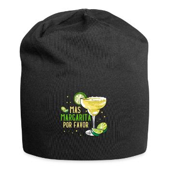Mignon et drôle Mas Margarita Por Favor Cocktail Pun - Bonnet en jersey - noir - Devant