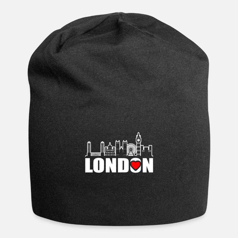 Londres - Bonnet en jersey - noir