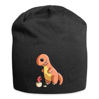 Dinosaurier Dino Kinder Dinosaurier Kleidung - Jersey-Beanie - Schwarz - Vorne