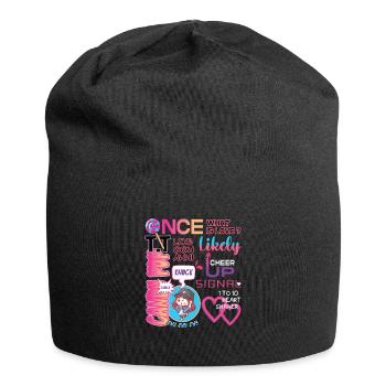 Korea Inspired KPop Once Twice What is Lo ... K-Pop - Jersey Beanie - black - Front