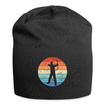 Tir à l’arc Archer Sport arc cadeau - Bonnet en jersey - noir - Devant