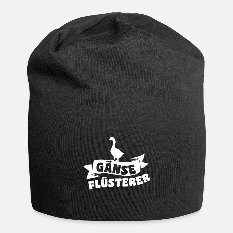Gänse Flüsterer - Jersey-Beanie - Schwarz