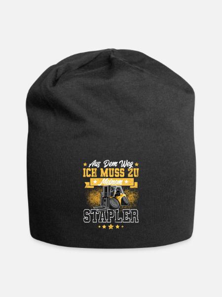 Staplerfahrer Gabelstapler Lagerist - Jersey-Beanie - Schwarz