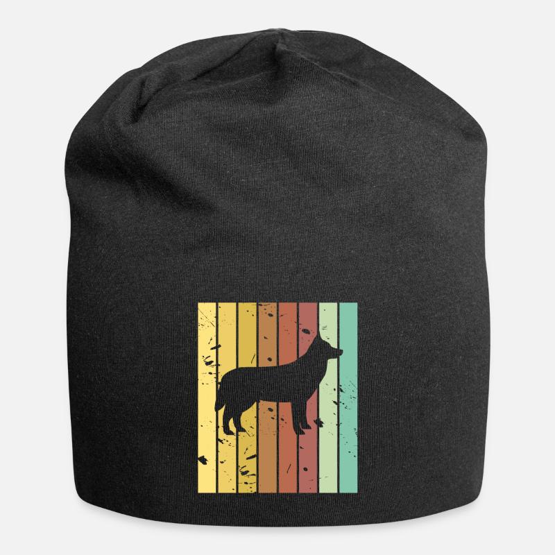 Malinois - Jersey-Beanie - Schwarz
