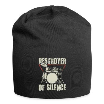 Batteur batteur cadeau batterie batteur - Bonnet en jersey - noir - Devant