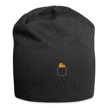 Keks In Der Brusttasche Keks Liebhaber Geschenk - Jersey-Beanie - Schwarz - Vorne