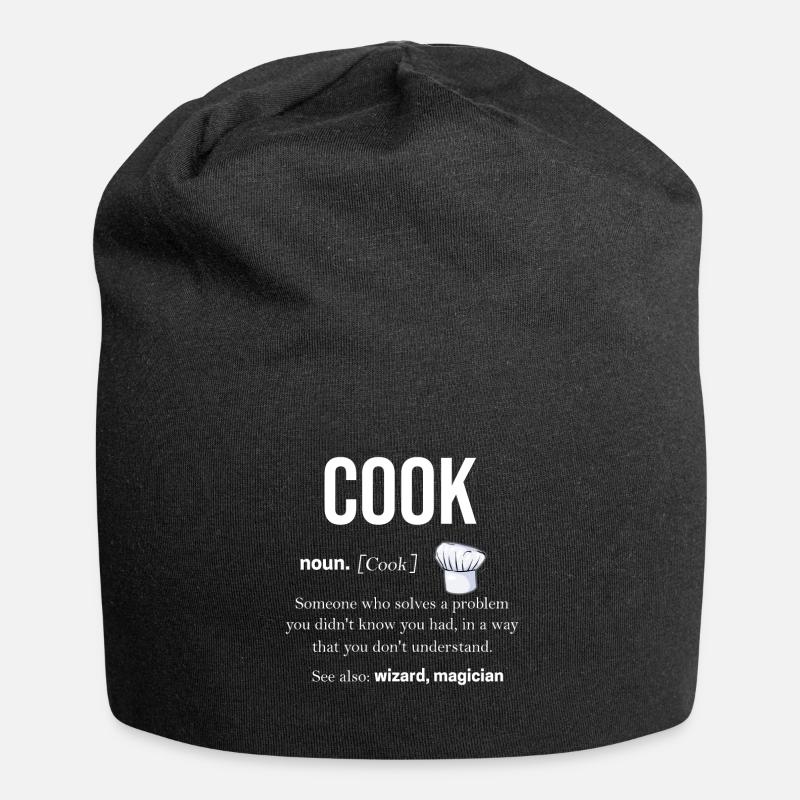Cuisson - Bonnet en jersey - noir