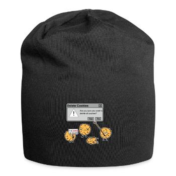 Delete Cookies Funny Internet Meme Browser - Jersey Beanie - black - Front
