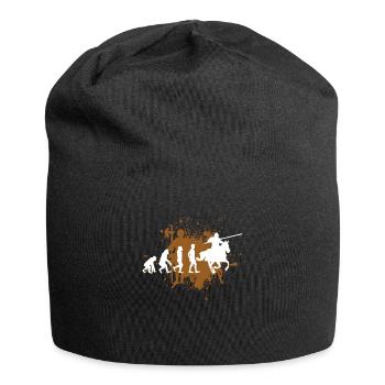 Ritter Reiter Lanze Pferd - Jersey-Beanie - Schwarz - Vorne