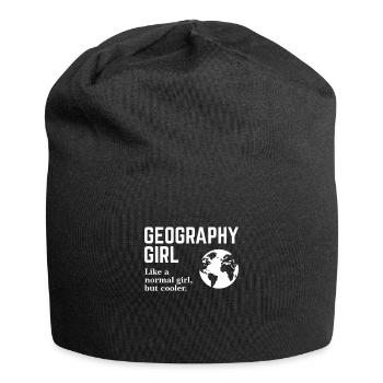 Geography Girl - Jersey Beanie - black - Front