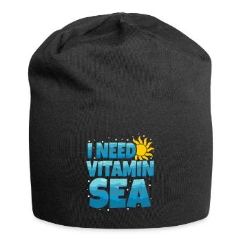 Meer - Jersey-Beanie - Schwarz - Vorne