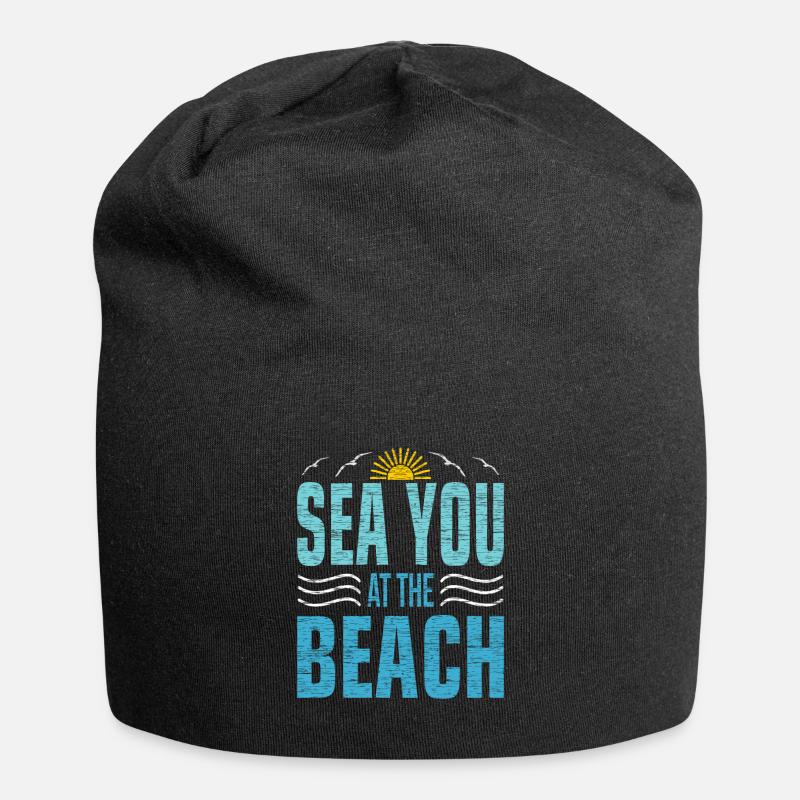 Meer - Jersey-Beanie - Schwarz