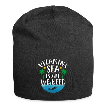 Meer - Jersey-Beanie - Anthrazit - Vorne