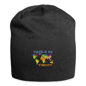 Travel - Jersey-Beanie - Schwarz - Vorne