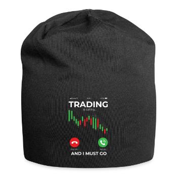 Day trading - trading - Bonnet en jersey - noir - Devant