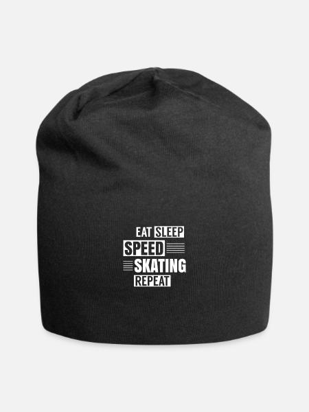 Speed Skating Inline Skater Speedskating Skaten - Jersey-Beanie - Schwarz