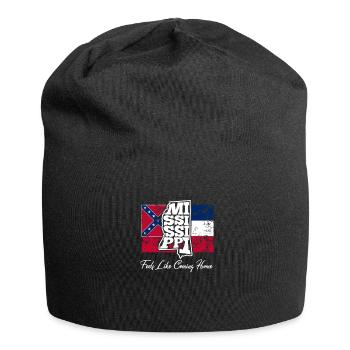 Feels like coming home - Slogan von MS - Jersey-Beanie - Schwarz - Vorne