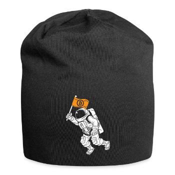 Bitcoin to The Moon Bitcoin Cadeau Astronaute Bitcoin - Bonnet en jersey - noir - Devant