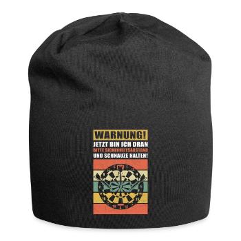 Dart Darten Geschenk Dartspieler Darts Dartscheibe - Jersey-Beanie - Schwarz - Vorne