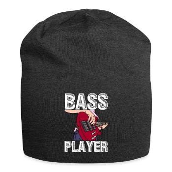 Bass Player - Bass Guitar Bass Player Musique - Bonnet en jersey - charbon - Devant