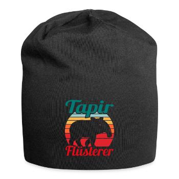 Tapir Säugetier Niedliche Geschenkidee - Jersey-Beanie - Schwarz - Vorne