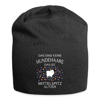 Spitze Deutscher Mittelspitz Hunde Hund - Jersey-Beanie - Schwarz - Vorne