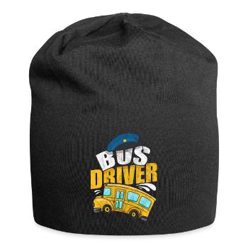 Busfahrer Beruf Omnibus Bushaltestelle Fernbus - Jersey-Beanie - Schwarz - Vorne